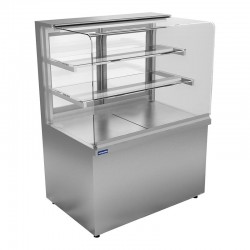 Öztiryakiler Flat Glass Display Cabinet, Neutral,, 360 L - Öztiryakiler