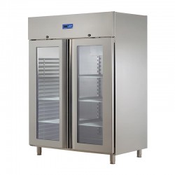 Öztiryakiler GN 1200 NMV Upright Monoblock Refrigerator, Double Glass Door - Öztiryakiler