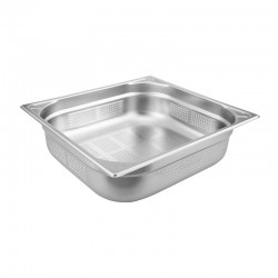 Öztiryakiler GN 2/3-100 mm Corner Patterned Perforated Gastronorm Bathtub - Öztiryakiler