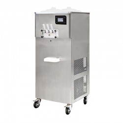 Öztiryakiler Ice Cream and Frozen Yogurt Machine with 3 Lever Pump, Mixer, 11+11 L - Öztiryakiler