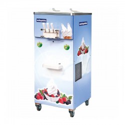 Öztiryakiler Ice Cream Machine with Pasteuriser and 3 Arm Pump, 900 Cone, 11+11 L - Öztiryakiler