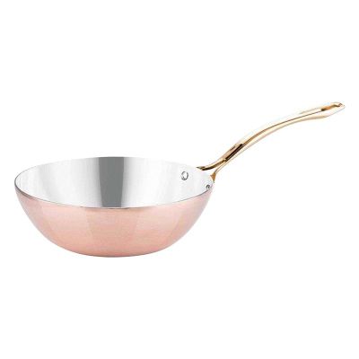 Öztiryakiler İçi Paslanmaz Wok Tava, 20 cm, Bakır - 1