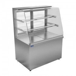 Öztiryakiler Inclined Glass Display Cabinet, Neutral, 240 L - Öztiryakiler