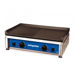 Öztiryakiler IZG 7050 Semi-Corrugated Grill, 72x55x26 cm, Electric - Öztiryakiler