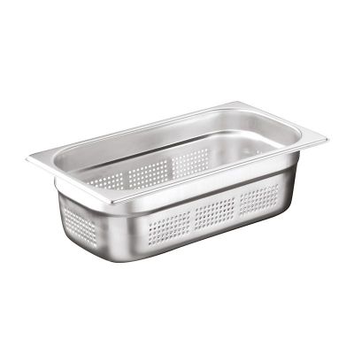 Öztiryakiler GN 1/3-20 mm Köşe Desenli Delikli Gastronorm Küvet - 1