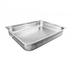 Öztiryakiler GN 2/1-20 mm Köşe Desenli Delikli Gastronorm Küvet - Öztiryakiler