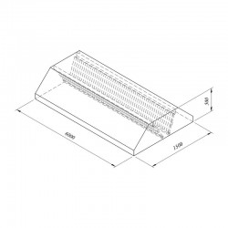 Öztiryakiler Medium Type Filter Hood, 600x150 cm - Öztiryakiler