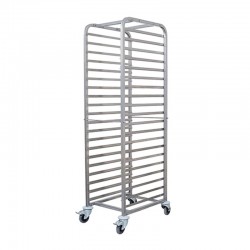 Öztiryakiler Mounted Tray Transport Trolley, 40x60 cm Tray, 20 Shelves - Öztiryakiler