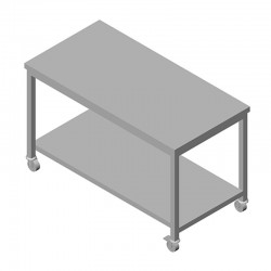 Öztiryakiler Movable Work Bench with Base Shelf, 120x60 cm - Öztiryakiler