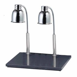 Öztiryakiler MRFHL16 Warm Holder Double Lamp with Marble Base, 50x60x60 cm - Öztiryakiler