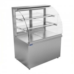 Öztiryakiler Neutral Display Cabinet with Bombe Glass, 290 L - Öztiryakiler