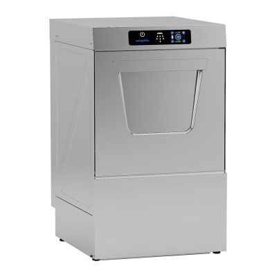 Öztiryakiler OBY 40T PDT Touch Panel Tahliye - Parlatıcı - Deterjan Pompalı Bardak Yıkama Makinesi, 40x40 cm Sepetli - 1