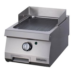 Öztiryakiler OGE 4070 N C Corrugated Grill Plate, 40x70 cm, Hard Chrome Coated, Electric - Öztiryakiler