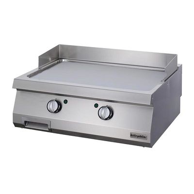 Öztiryakiler OGE 8070 C Düz Grill Plate, 80x70 cm, Sert Krom Kaplı, Elektrikli - 1