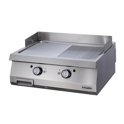 Öztiryakiler OGG 8070 Полугофрированная гриль-плита, 80x70 см, твердое хромированное покрытие, газ - Öztiryakiler