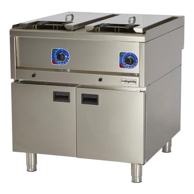 Öztiryakiler Optimum 900 Seri OFE 8090 E Set Üstü Dolaplı Fritöz, 80x90x85 cm, 22+22 L, Elektrikli - 1