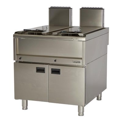 Öztiryakiler Optimum 900 Seri OFG 8090 E Set Üstü Dolaplı Fritöz, 80x90x85 cm, 22+22 L, Gazlı - 1