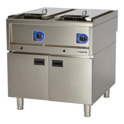 Öztiryakiler Optimum 900 Series OFE 8090 E Set Top Fryer with Cabinet, 80x90x85 cm, 22+22 L, Electric - Öztiryakiler