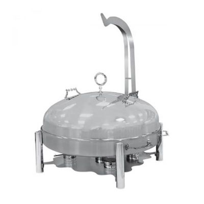 Öztiryakiler Ortadoğu Model Askılı Chafing Dish, Yuvarlak Kapaklı, 60 cm, Jel Yakıtlı - 1