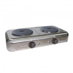 Öztiryakiler OSO 4075.1 Double Compact Hob, 75x40 cm, 5.2 kW, Electric - Öztiryakiler