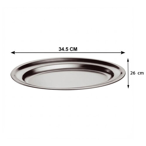 Öztiryakiler Oval Banquet Tray, 34.5x26x2 cm - Öztiryakiler (1)