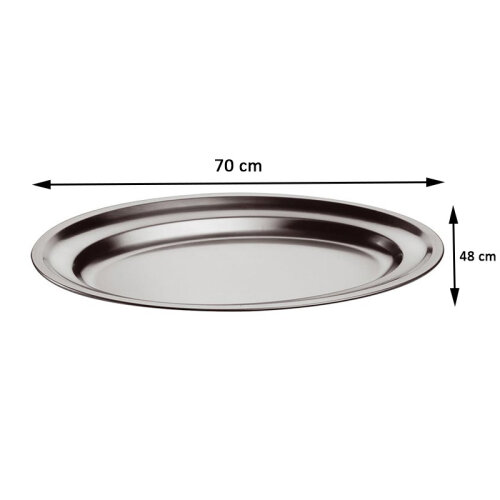 Öztiryakiler Oval Banquet Tray, 70x48x2 cm - 2