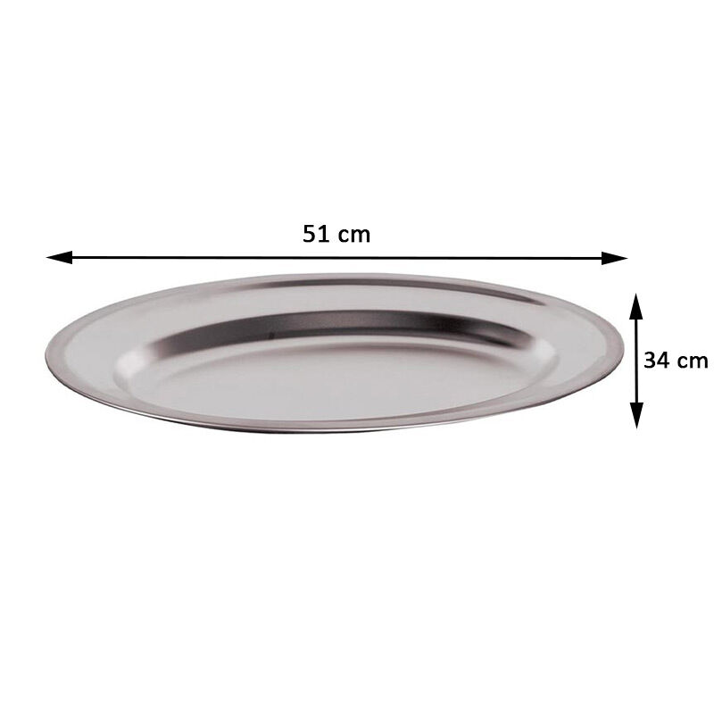 Öztiryakiler Oval Buffet Tray, 51x34 cm - Öztiryakiler