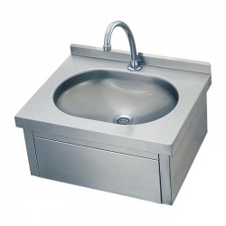 Öztiryakiler Oval Type Hand Washing Sink with Mechanism, Hot/Cold - Öztiryakiler