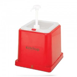 Öztiryakiler Plastic Ketchup Pump, Red - Öztiryakiler