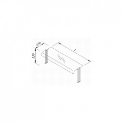 Öztiryakiler Service Shelf, 240x30x53 cm - Öztiryakiler