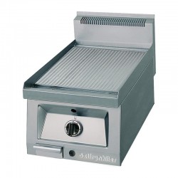 Öztiryakiler Set Top Corrugated Grill Plate, 40x65 cm, Chrome, Gas - Öztiryakiler