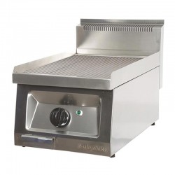 Öztiryakiler طقم صفيحة شواء مموج علوي، 40 × 65 سم، كهربائي - Öztiryakiler