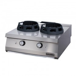 Öztiryakiler Set Top Double Wok Hob, 80x70x30 cm, Gas - Öztiryakiler