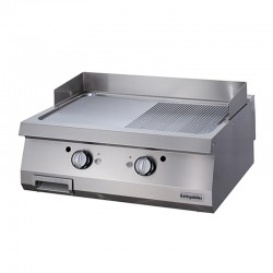 Öztiryakiler Set Top Semi-Corrugated Grill Plate, 80x90 cm - Öztiryakiler