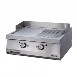 Öztiryakiler Set Top Semi-Corrugated Grill Plate, 80x90 cm, Gas - Öztiryakiler