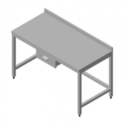 Öztiryakiler Single Drawer Work Bench with Back, 140x70 cm - Öztiryakiler