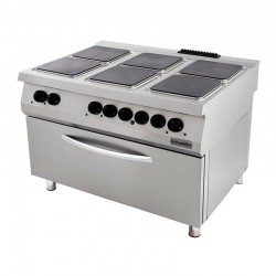 Öztiryakiler Square 6 Burner Rack with Large Oven, Electric - Öztiryakiler