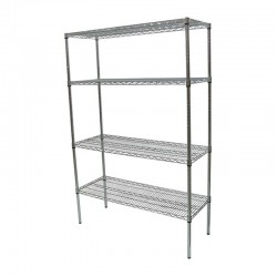 Öztiryakiler Stainless 4 Layers Grid Table Stacking Rack, 53x91x183 cm - Öztiryakiler