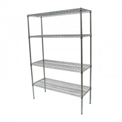 Öztiryakiler Stainless 4 Layers Grid Table Stacking Rack, 61x107x183 cm - Öztiryakiler