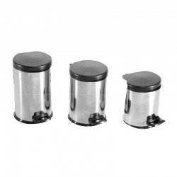 Öztiryakiler Stainless Pedal Bin with Plastic Lid, 4 L - Öztiryakiler