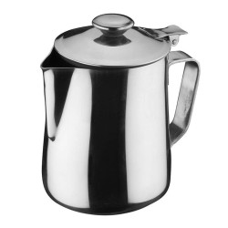 Öztiryakiler Stainless Steel Milk Pot with Lid, 1 L 