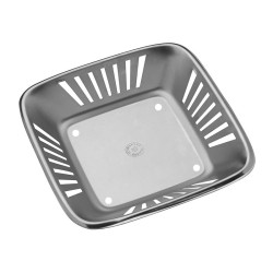 Öztiryakiler Stainless Steel Perforated Bread Basket, 21x21 cm - Öztiryakiler
