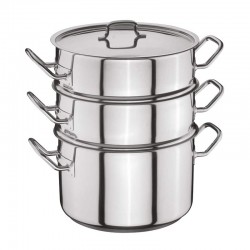 Öztiryakiler Steam Cooking Set, 1 Pot 32x16 cm, 2 Strainers - Öztiryakiler
