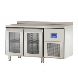 Öztiryakiler TA 260 NMV Double Glass Door Horizontal Bench Refrigerator, 252 L - Öztiryakiler