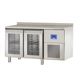 Öztiryakiler TA 270 NMV Horizontal Counter Type Refrigerator, Double Glass Door - Öztiryakiler