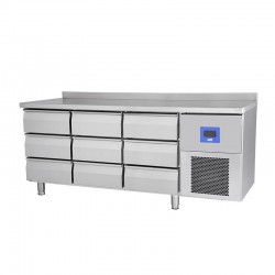 Öztiryakiler TA 360 LMV Horizontal Bench Type Deep Freezer, 9 Drawers, 380 L - Öztiryakiler