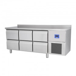 Öztiryakiler TA 360 NMV Horizontal Counter Type Refrigerator, 6 Drawers, 380 L - Öztiryakiler