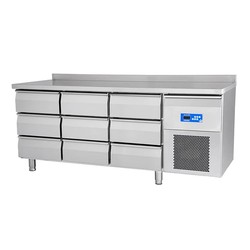 Öztiryakiler TA 360 NMV Horizontal Counter Type Refrigerator, 9 Drawers, 380 L - Öztiryakiler