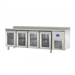 Öztiryakiler TA 460 NMV Horizontal Bench Type 4 Glass Door Refrigerator, 518 L - Öztiryakiler