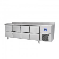 Öztiryakiler TA 460 NMV Horizontal Counter Type Refrigerator, 8 Drawers, 518 L - Öztiryakiler
